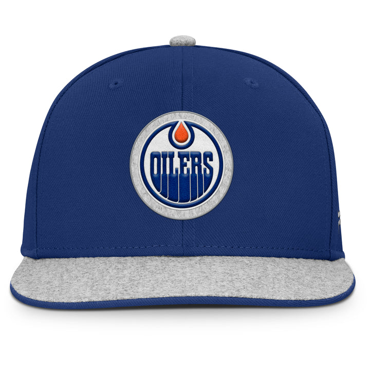 Edmonton Oilers Fanatics Royal Loden Flat Brim Snapback Hat