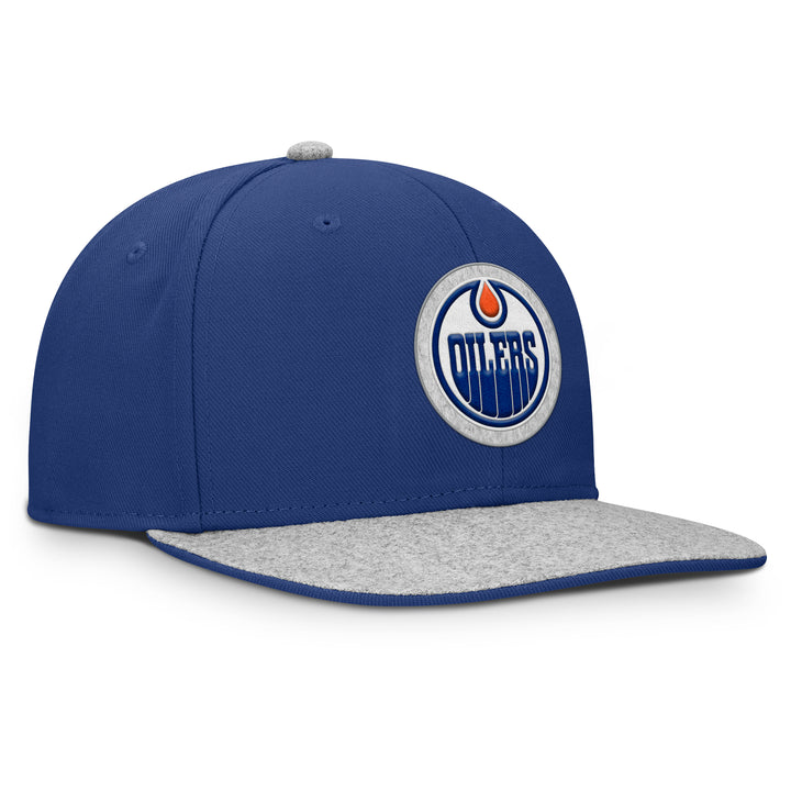 Edmonton Oilers Fanatics Royal Loden Flat Brim Snapback Hat