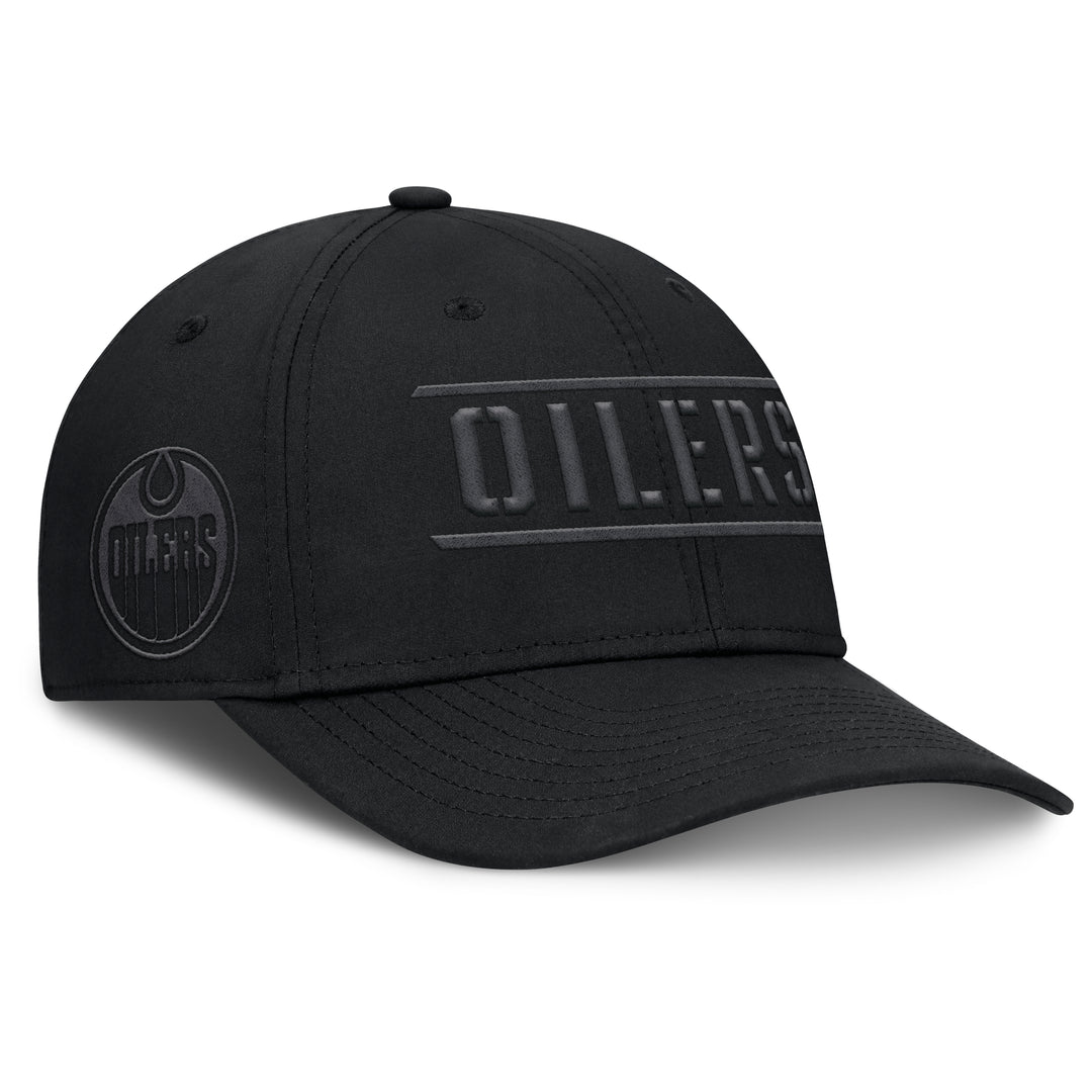 Edmonton Oilers Fanatics Ruck Up Black Flex Hat