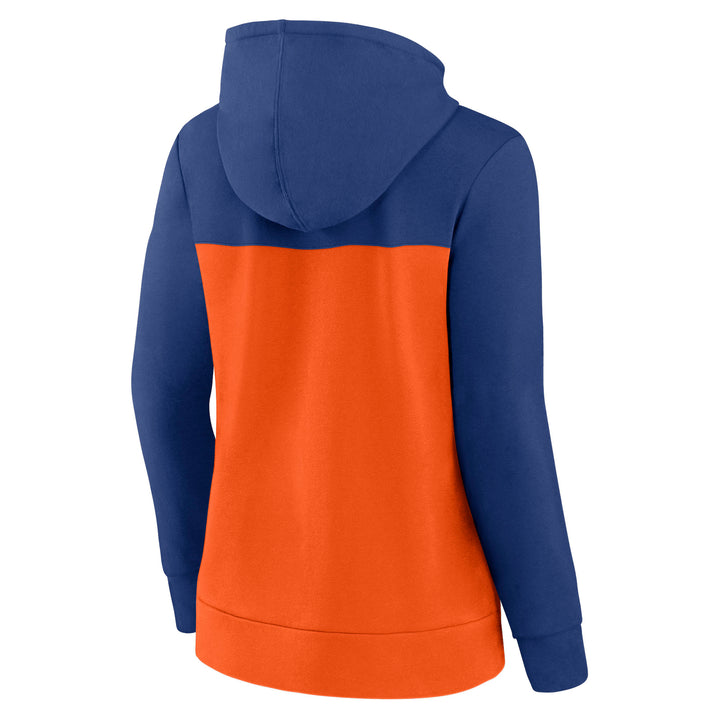 Edmonton Oilers Women's Fanatics Orange & Blue Take the Field Full-Zip Hoodie