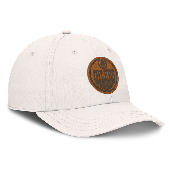 Edmonton Oilers Fanatics White Buckledown Adjustable Hat