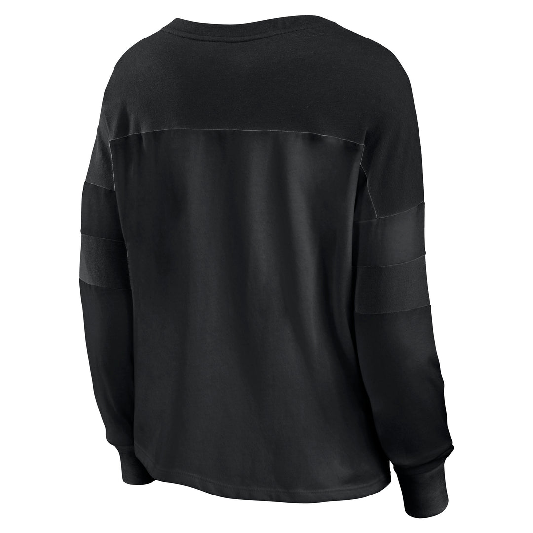 Edmonton Oilers Women's Fanatics Black Iced Out Long Sleeve T-Shirt