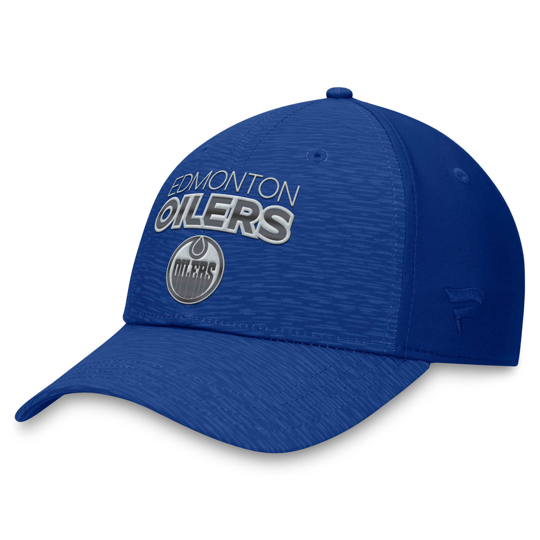 Edmonton Oilers Fanatics Blue Authentic Pro Road Flex Hat