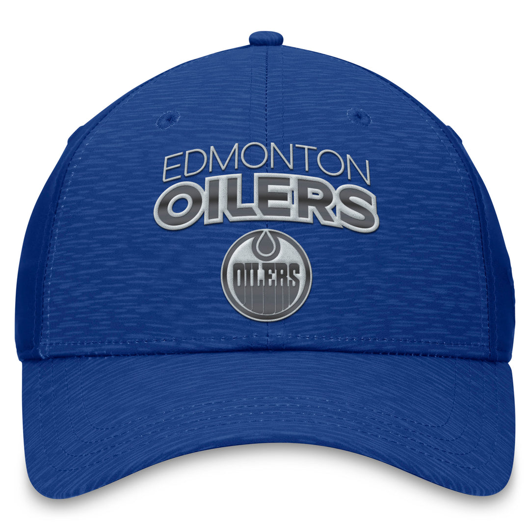 Edmonton Oilers Fanatics Blue Authentic Pro Road Flex Hat