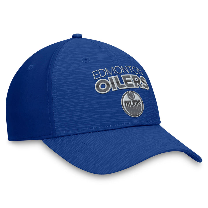Edmonton Oilers Fanatics Blue Authentic Pro Road Flex Hat