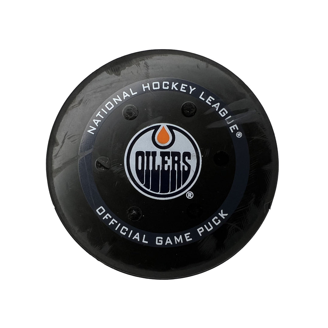 Edmonton Oilers Game Used Puck - Jan. 27/2022 vs Nashville Predators