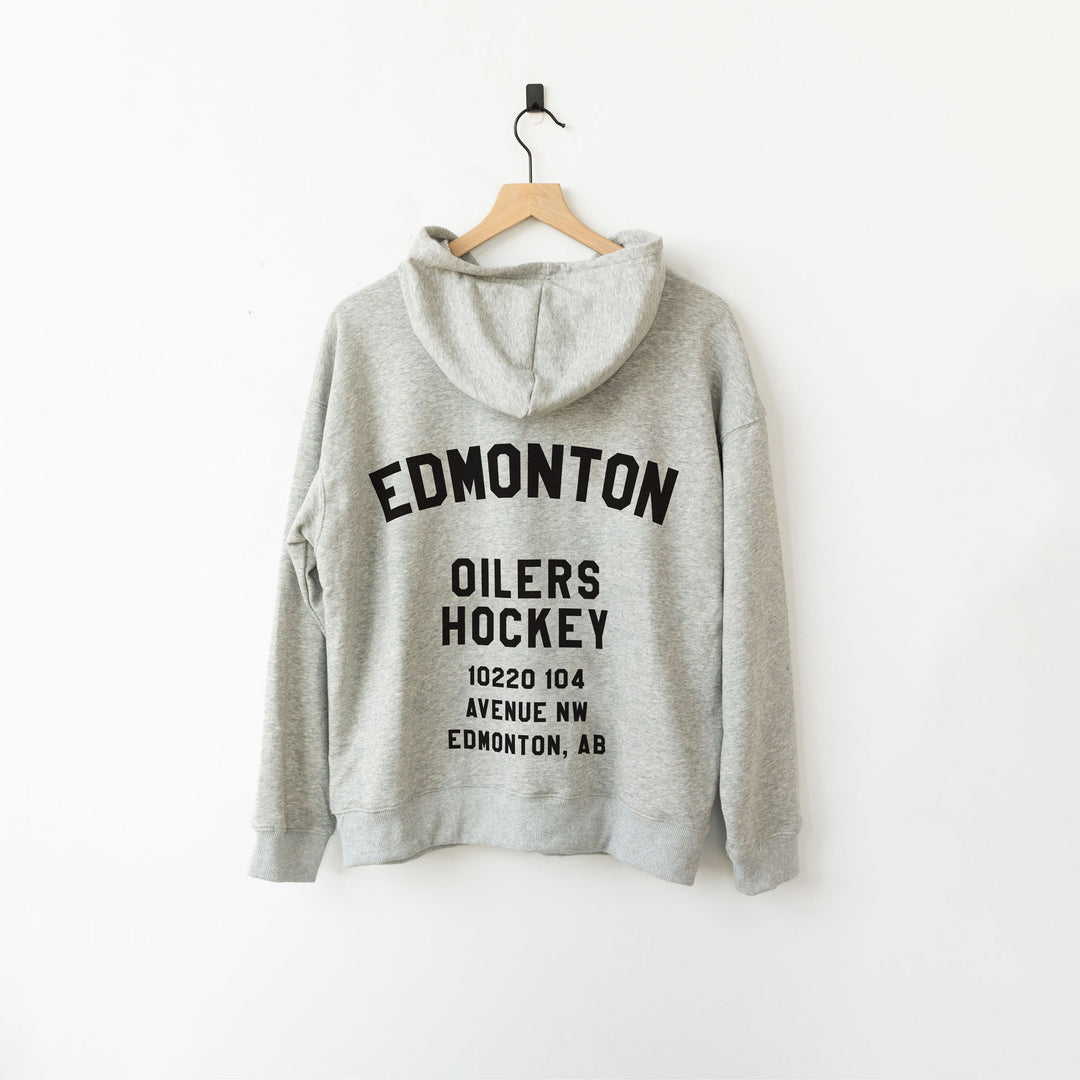 Edmonton Oilers Unisex Line Change Grey City Full Zip Hoodie