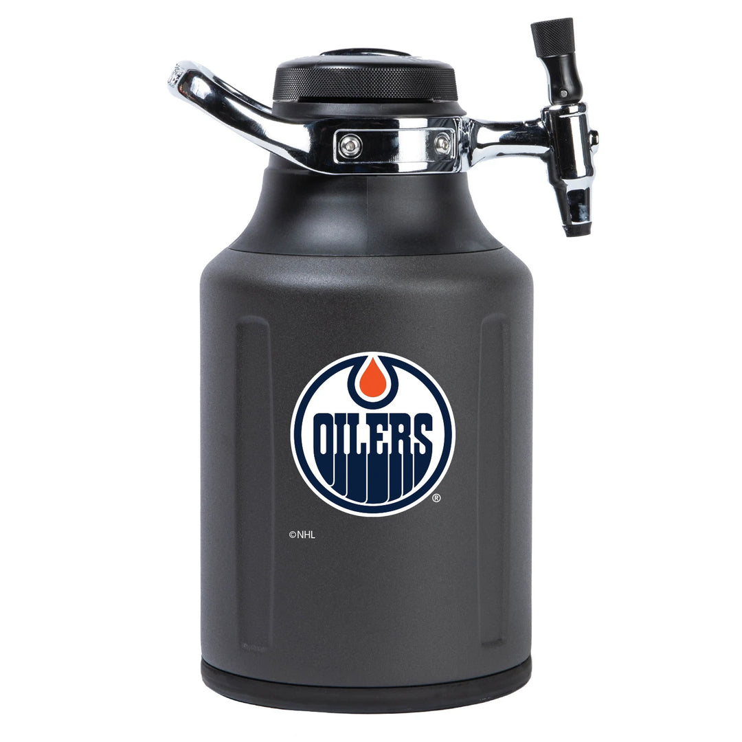 Edmonton Oilers Grey uKeg 64oz Carbonated Beverage Dispenser/Growler