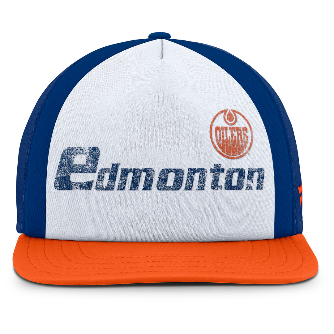 Edmonton Oilers Heritage Shootout White Snapback Hat
