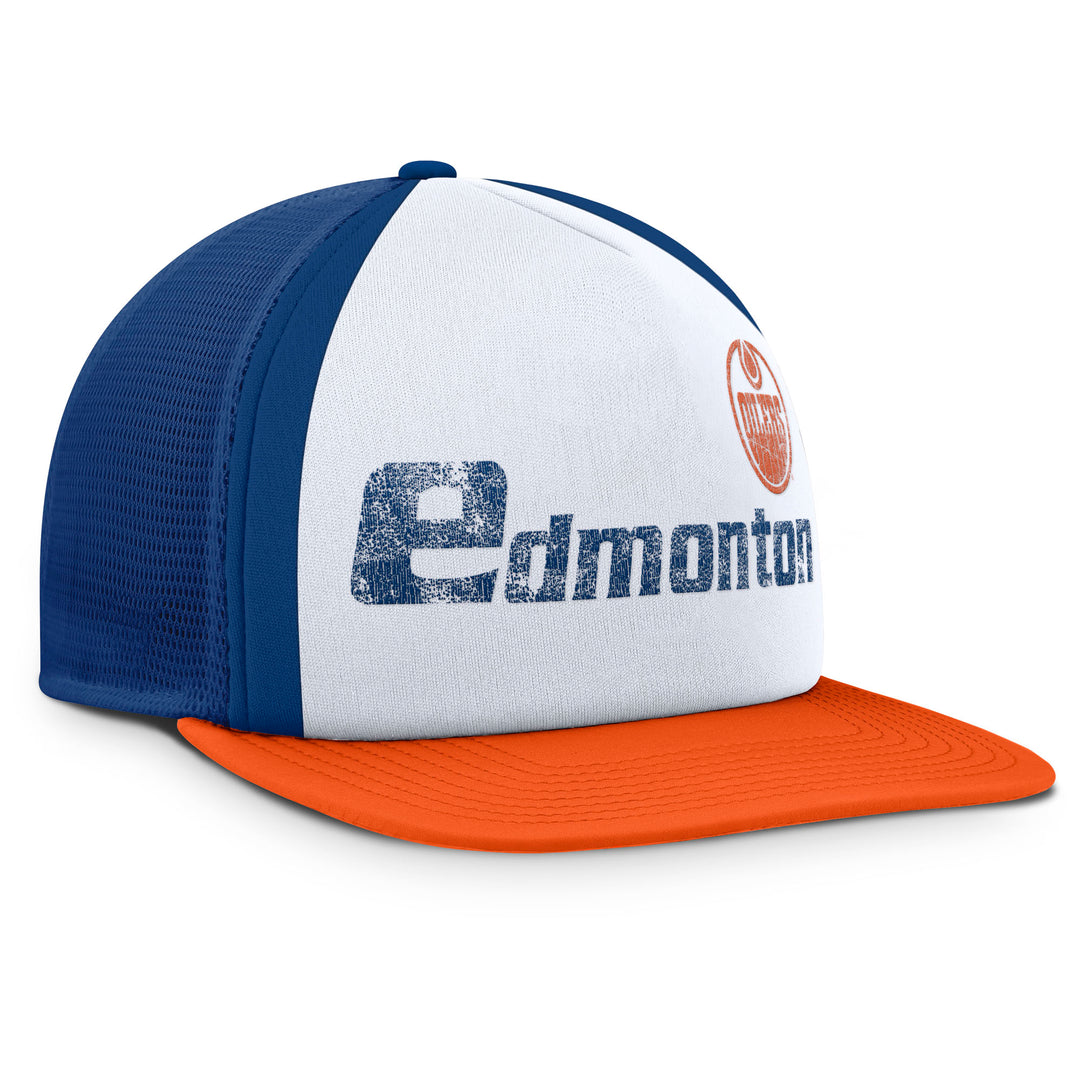 Edmonton Oilers Heritage Shootout White Snapback Hat