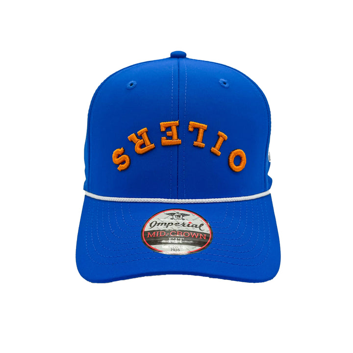 Edmonton Oilers Imperial Sports Royal Rope Wrightson Upside Down Snapback Hat