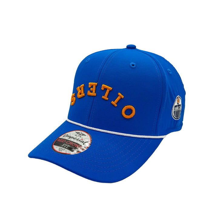 Edmonton Oilers Imperial Sports Royal Rope Wrightson Upside Down Snapback Hat