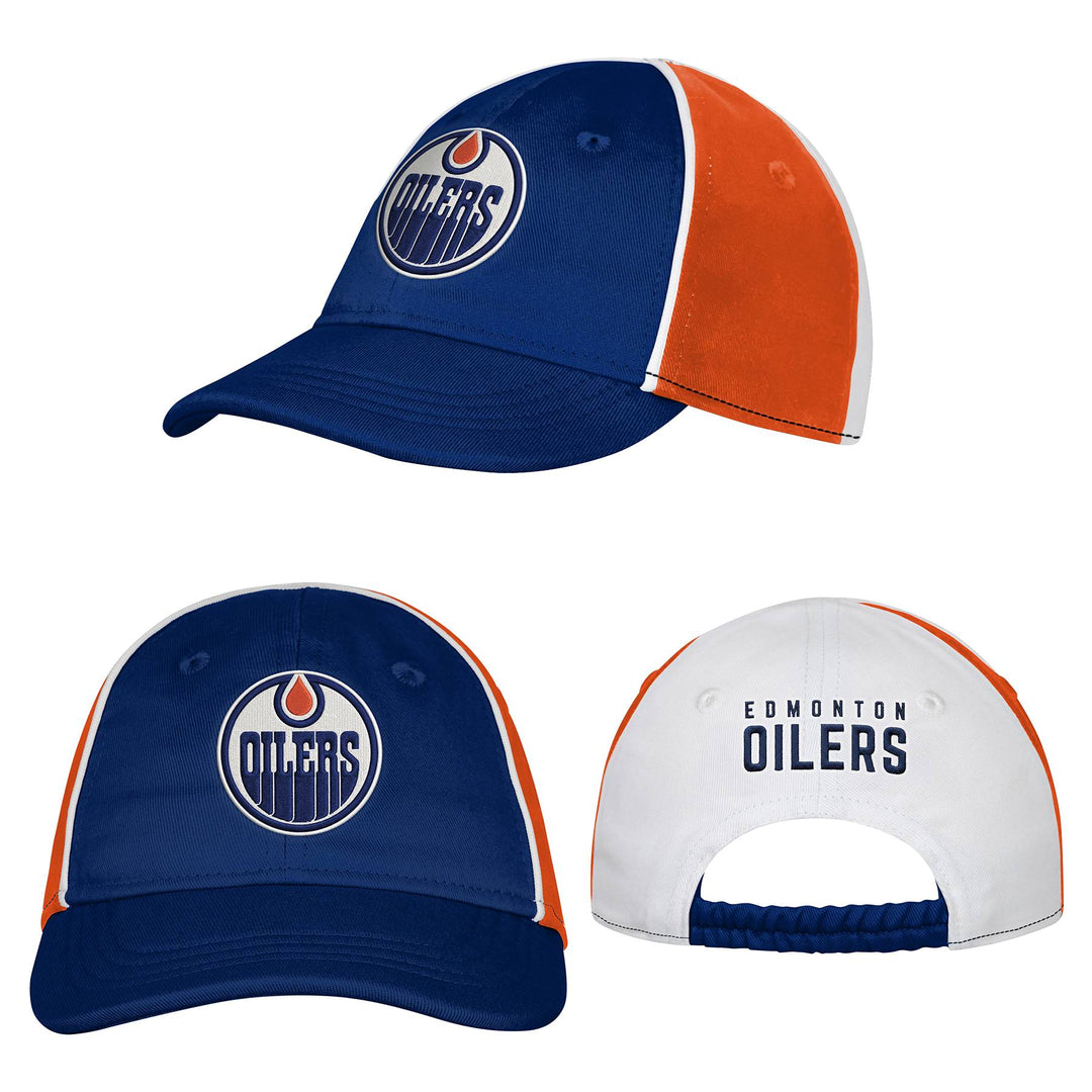 Edmonton Oilers Infant Outerstuff Blue & Orange Slouch Hat