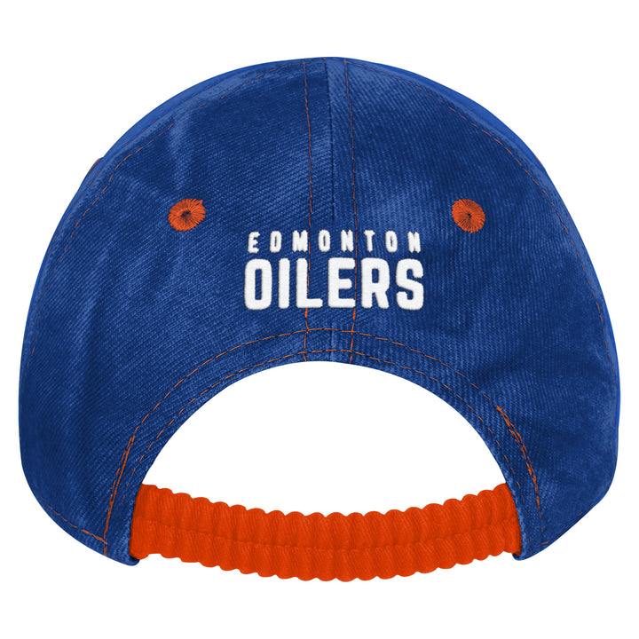 Edmonton Oilers Infant Sun Drenched Blue Slouch Hat