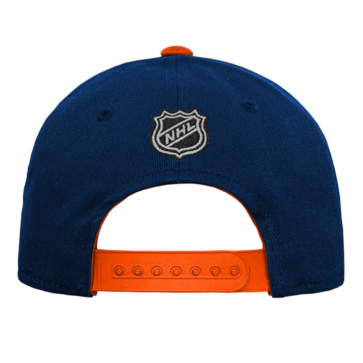 Edmonton Oilers Kids Navy Alternate Logo Snapback Hat