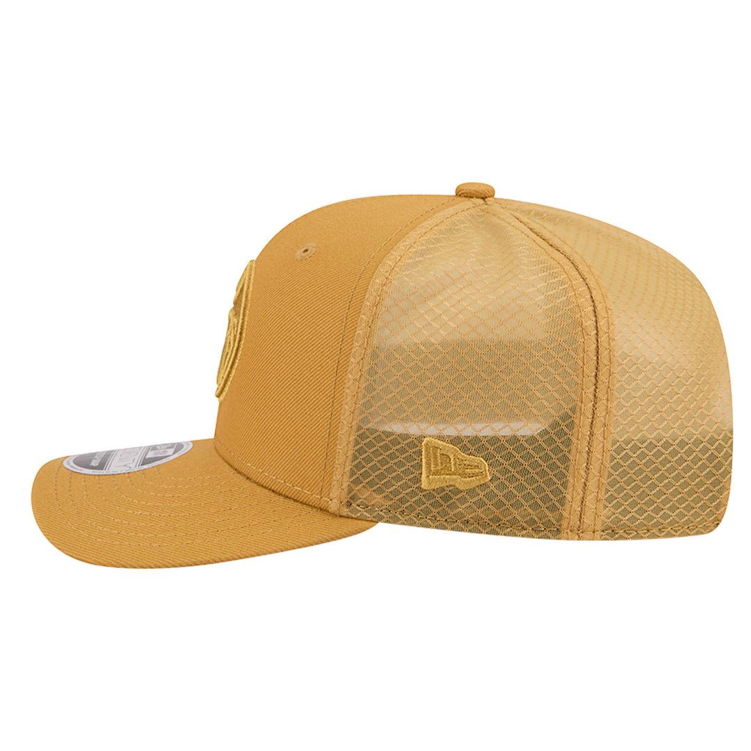 Edmonton Oilers Kids New Era Color Pack Mustard Yellow 9SEVENTY Mesh Stretch Snapback Hat