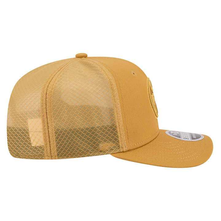 Edmonton Oilers Kids New Era Color Pack Mustard Yellow 9SEVENTY Mesh Stretch Snapback Hat