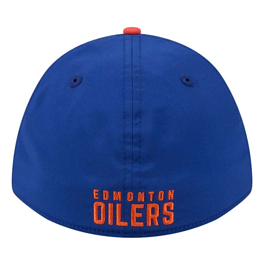 Edmonton Oilers Kids-Youth New Era Blue & Orange Rope 39THIRTY M-Crown Flex Hat