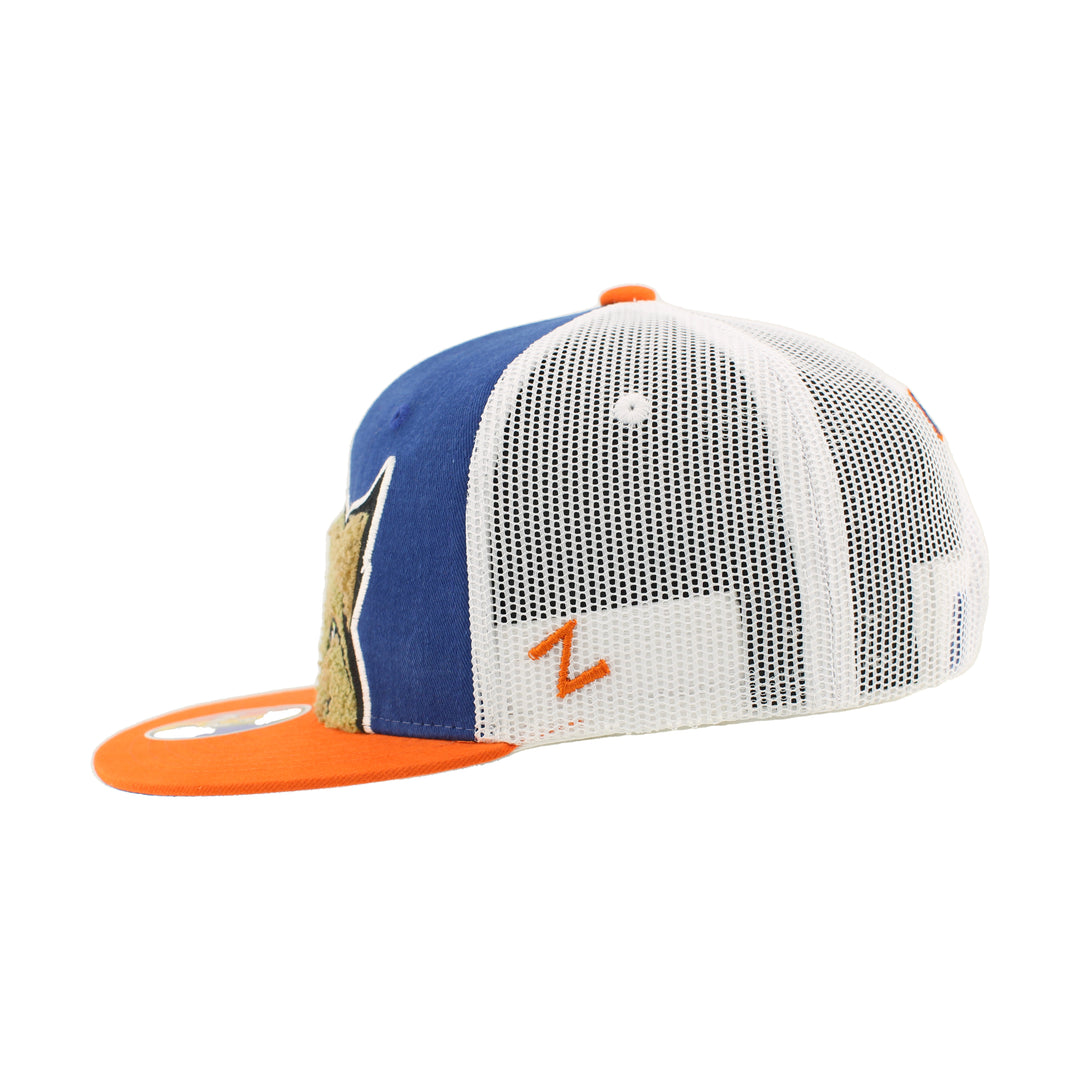 Edmonton Oilers Kids Zephyr Royal Hunter Glimpse Snapback Hat