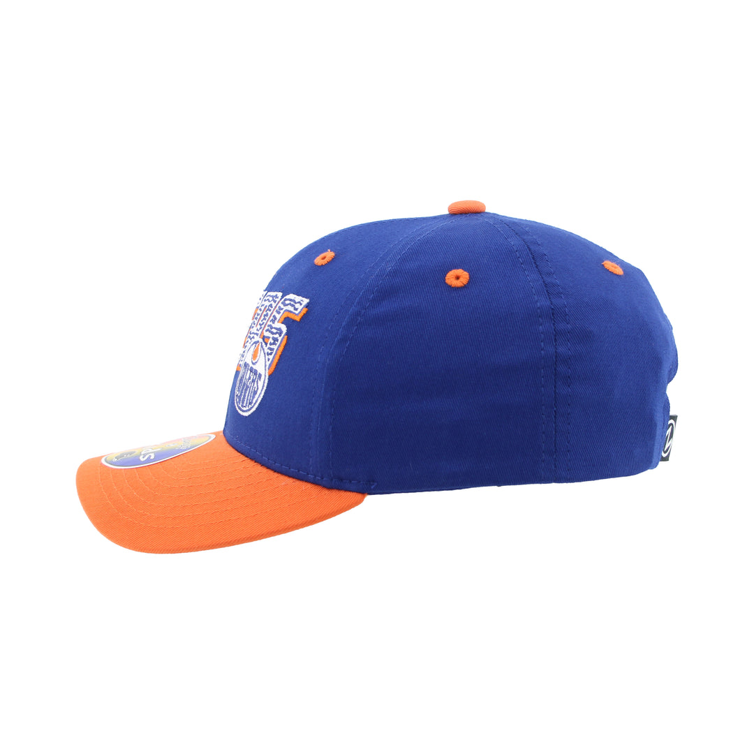Edmonton Oilers Kids Zephyr Royal Shimmy Snapback Hat