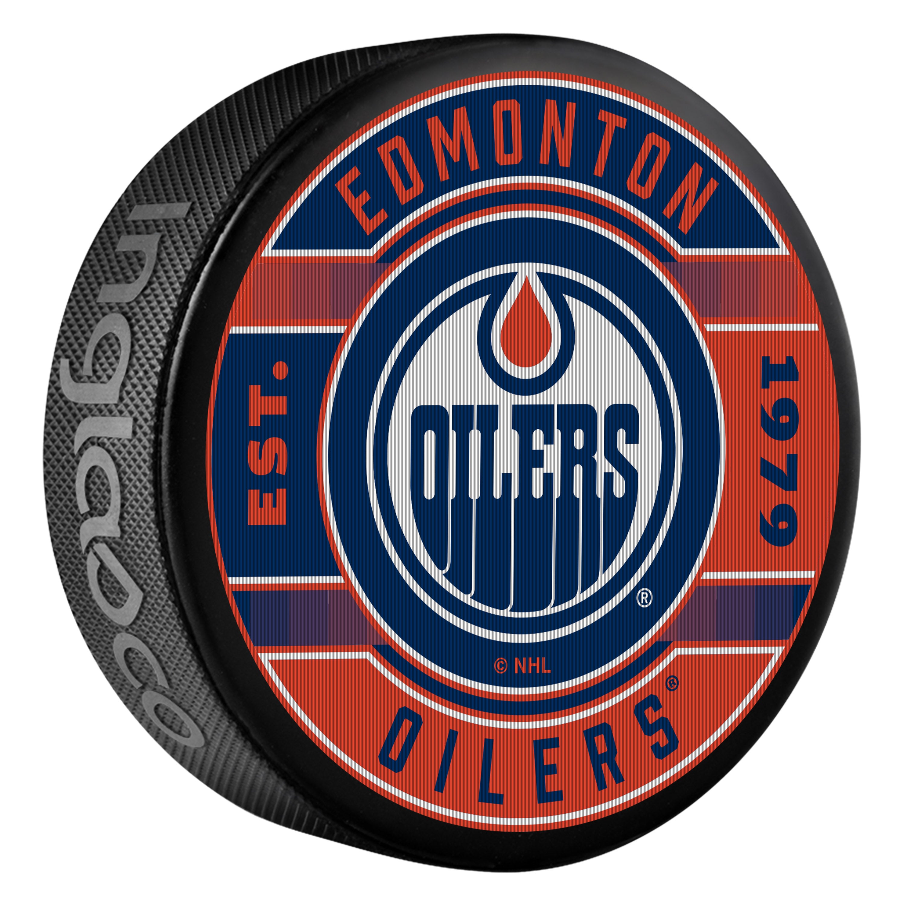 Edmonton Oilers Lenticular Insert Design Puck – ICE District Authentics