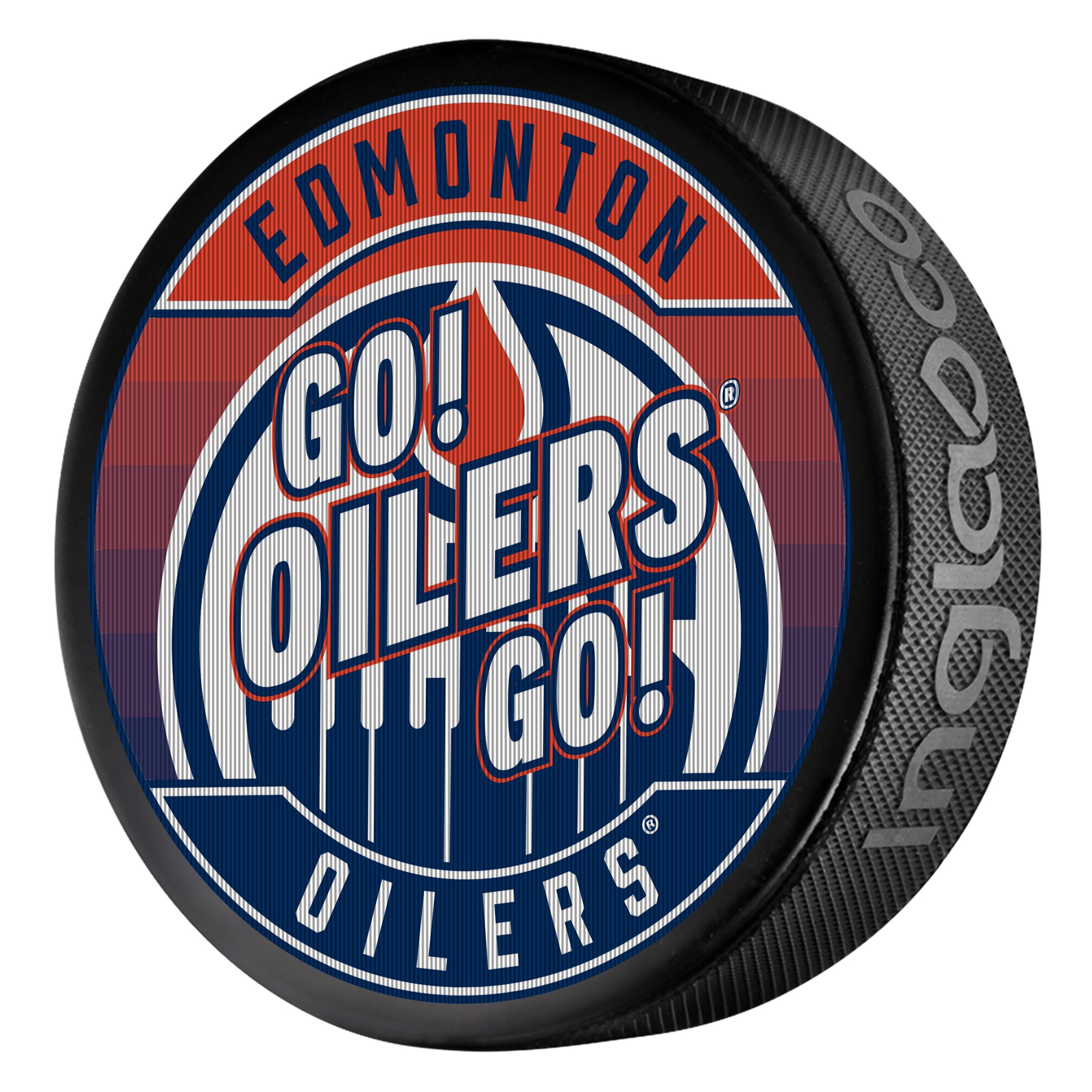 Edmonton Oilers Lenticular Insert Design Puck – ICE District Authentics
