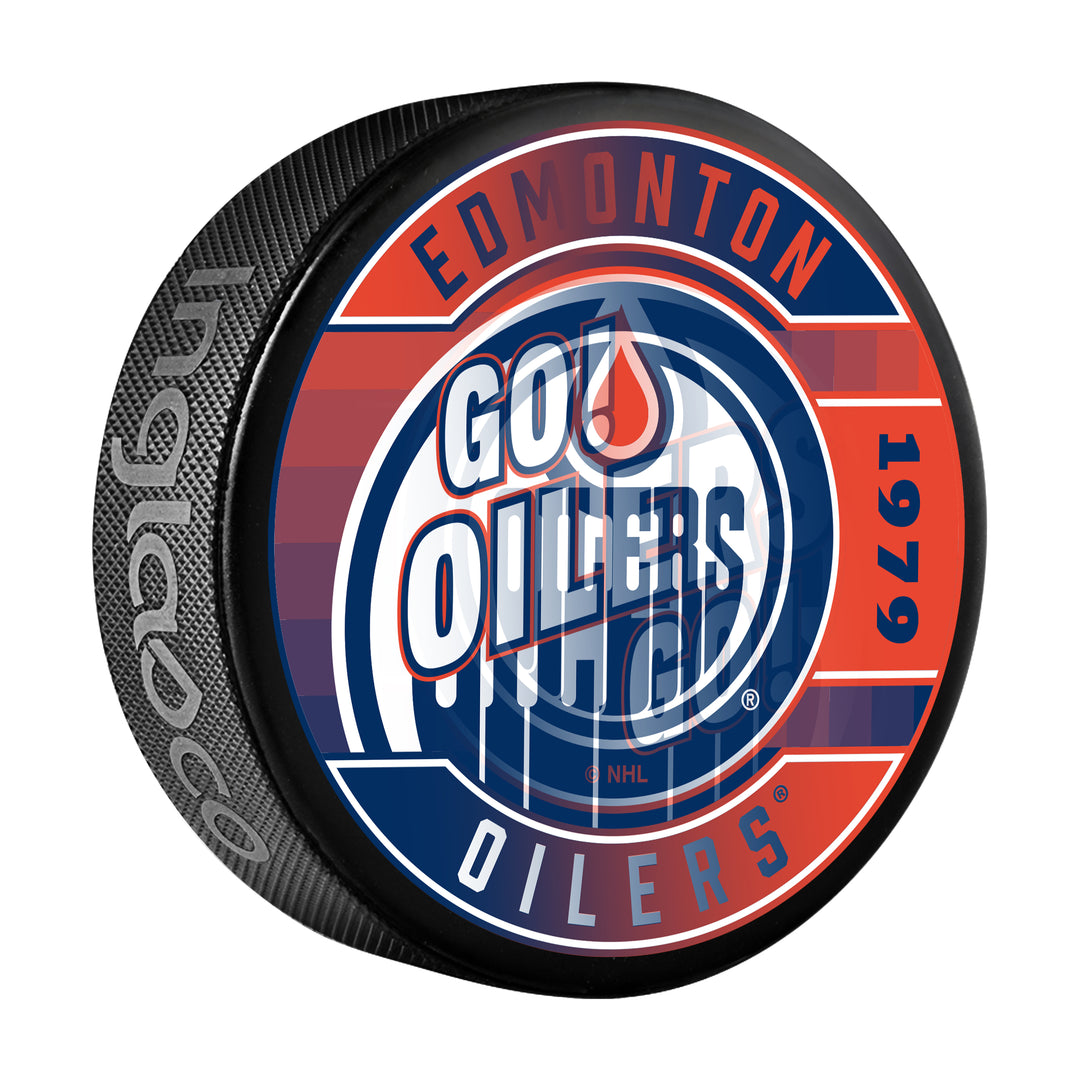 Edmonton Oilers Lenticular Insert Design Puck