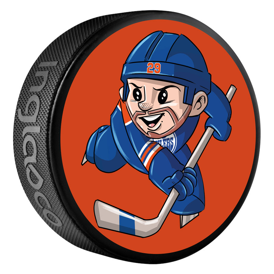 Leon Draisaitl Edmonton Oilers SqueezyMates Puck