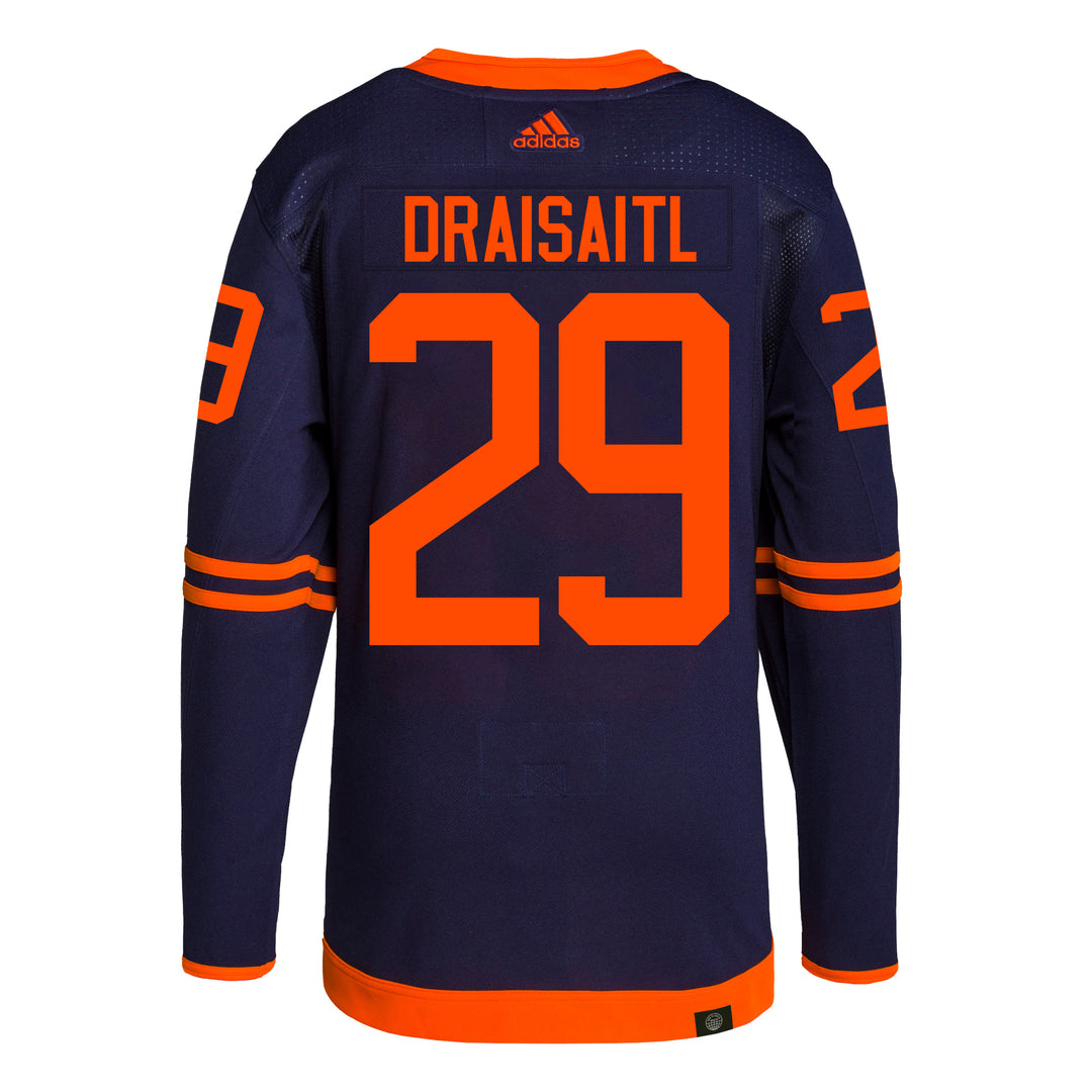 Leon Draisaitl Edmonton Oilers adidas Primegreen Authentic Navy Alternate Jersey
