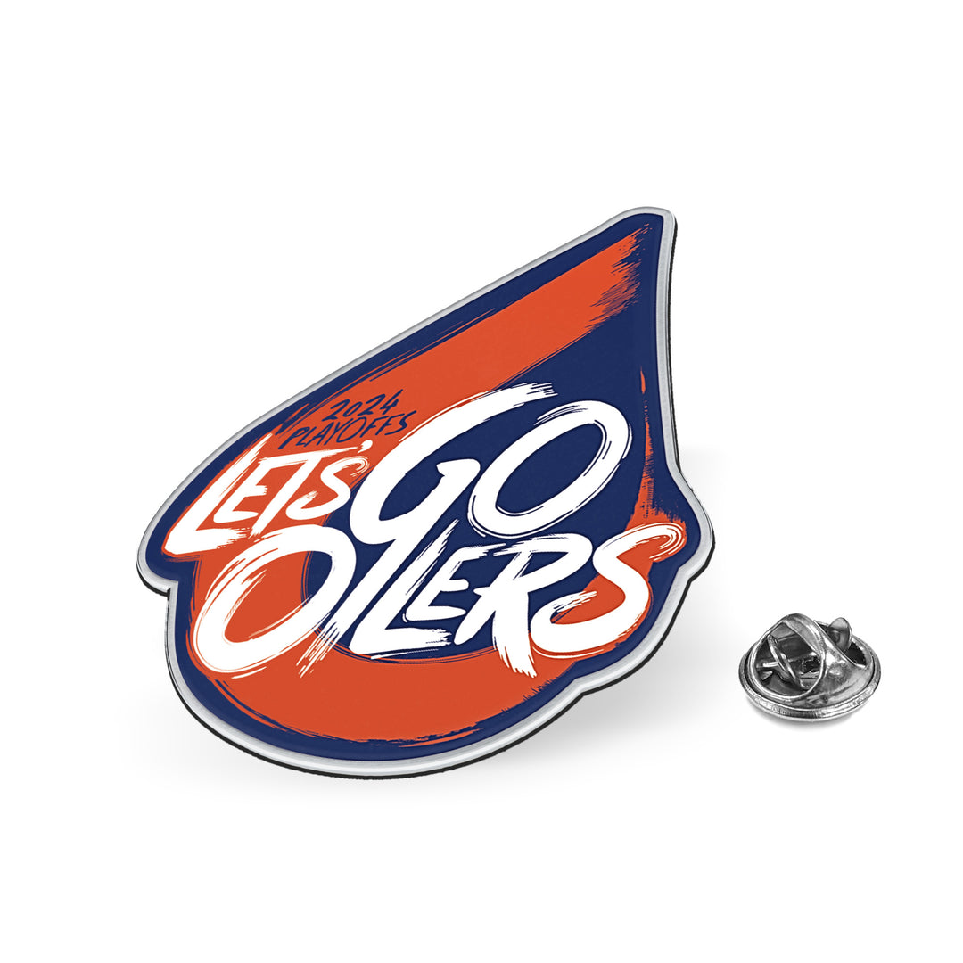 Edmonton Oilers 2024 Stanley Cup Playoffs "Let's Go Oilers" Lapel Pin