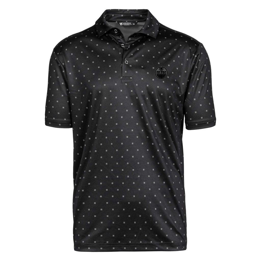 Edmonton Oilers Levelwear Scratch Black Polo – ICE District Authentics