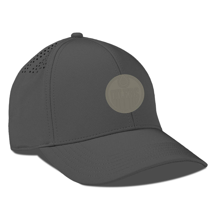 Edmonton Oilers Levelwear Grey Ascend Copper Snapback Hat