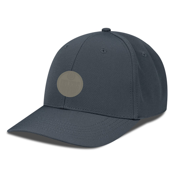Edmonton Oilers Levelwear Grey Rise Copper Flex Hat