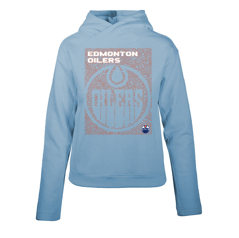 Edmonton Oilers Women's Levelwear Evian Powder Blue Hoodie