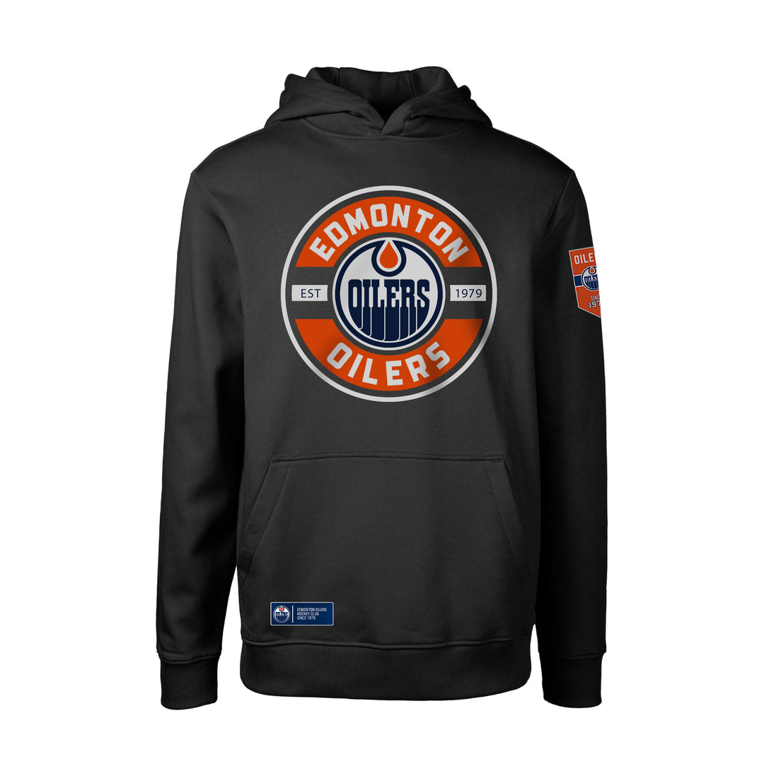 Edmonton Oilers Youth Levelwear Jr Podium Black Hoodie