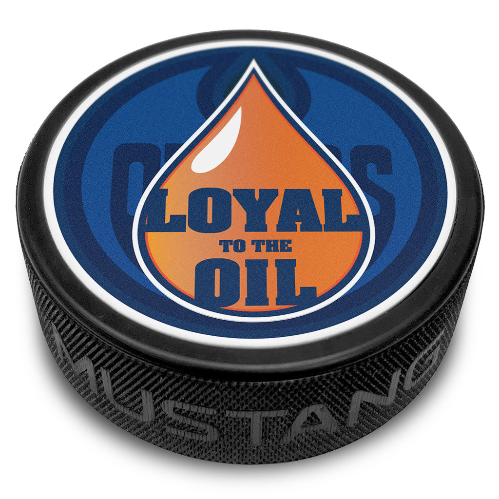 Edmonton Oilers "Loyal to the Oil" Textured Collector's Puck