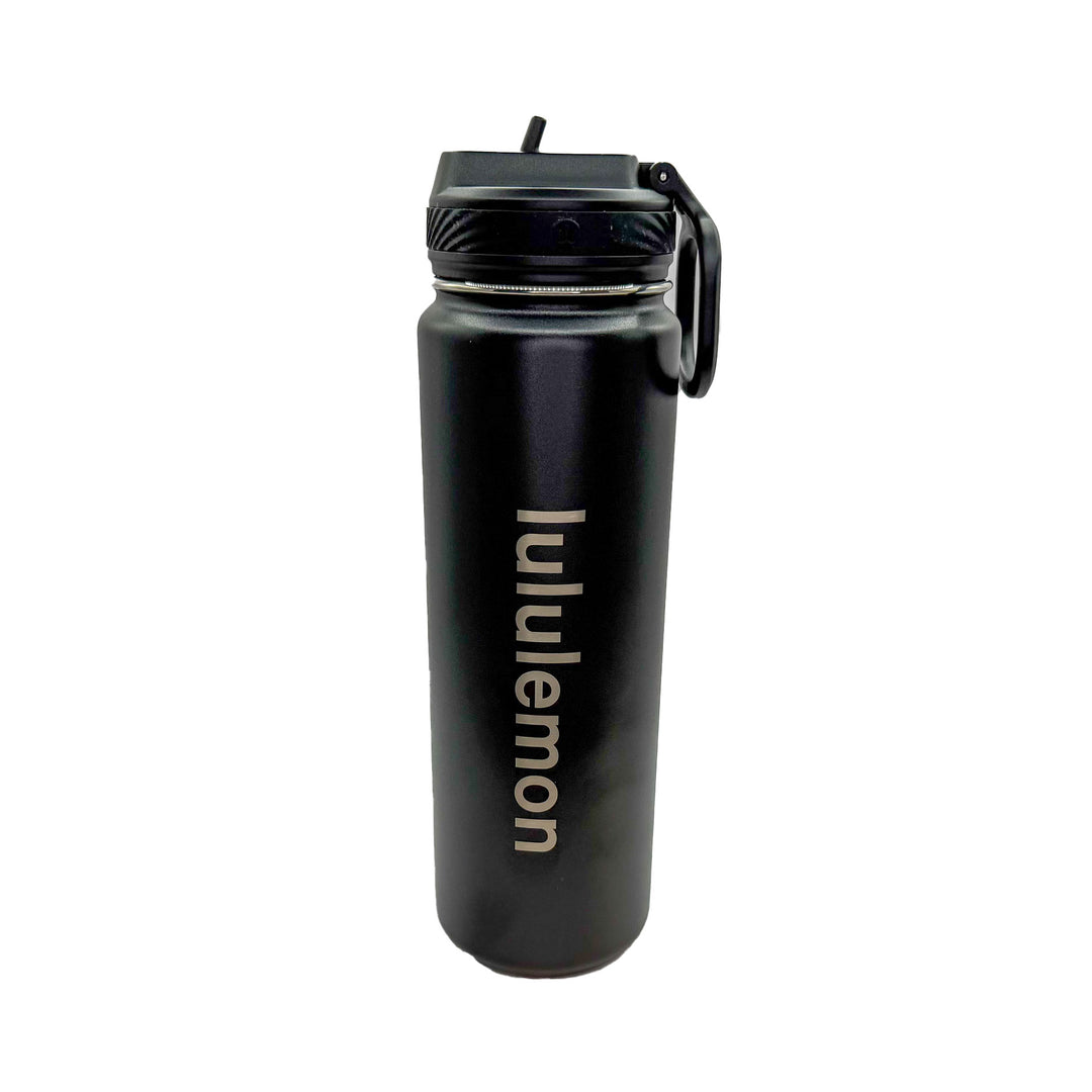 Edmonton Oilers Lululemon Black Back To Life Sport 24oz Bottle