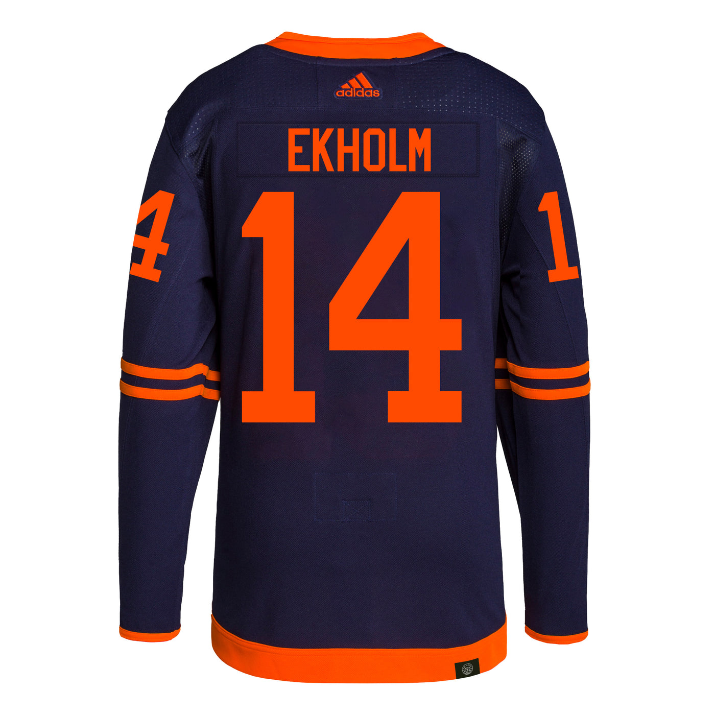 Mattias Ekholm Edmonton Oilers adidas Primegreen Authentic Navy Alternate Jersey