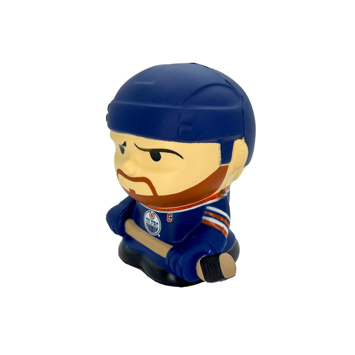 Connor McDavid Edmonton Oilers Royal Jersey SqueezyMates Toy