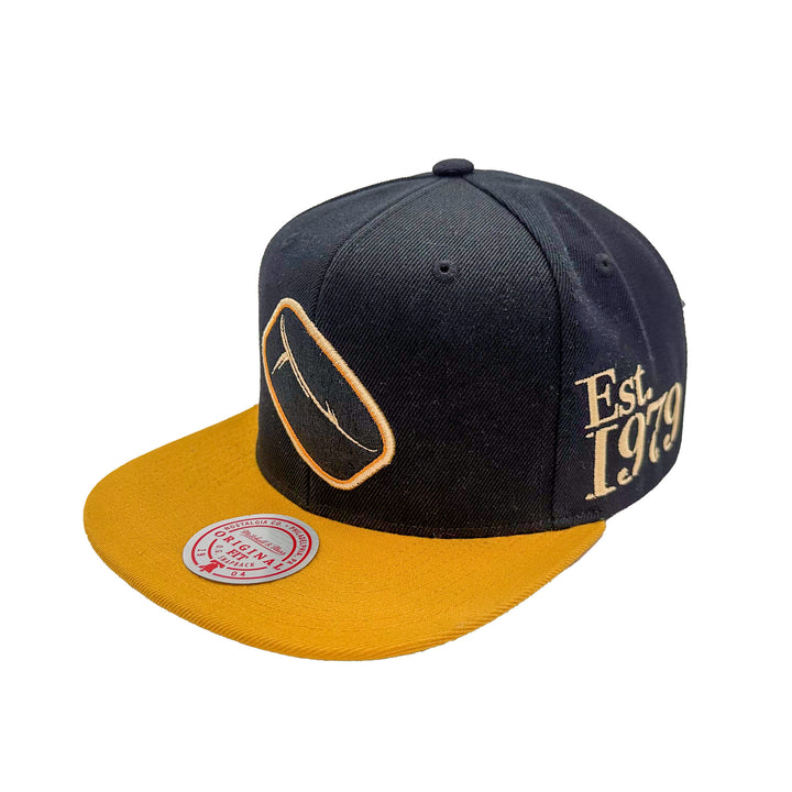 Edmonton Oilers Mitchell & Ness Black Eye Of The Tiger Snapback Hat