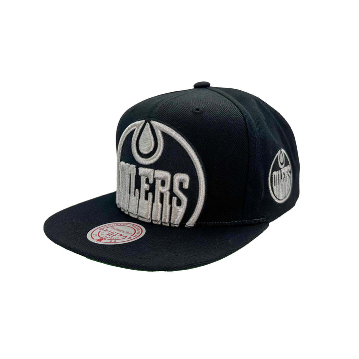 Edmonton Oilers Mitchell & Ness Sliver Crop Logo Snapback Hat