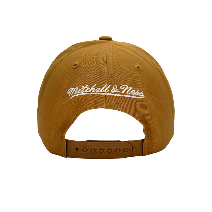 Edmonton Oilers Mitchell & Ness Tan Timber & Ash Snapback Hat