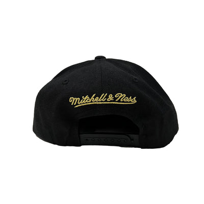 Edmonton Oilers Mitchell & Ness Gold Rush Black Snapback Hat