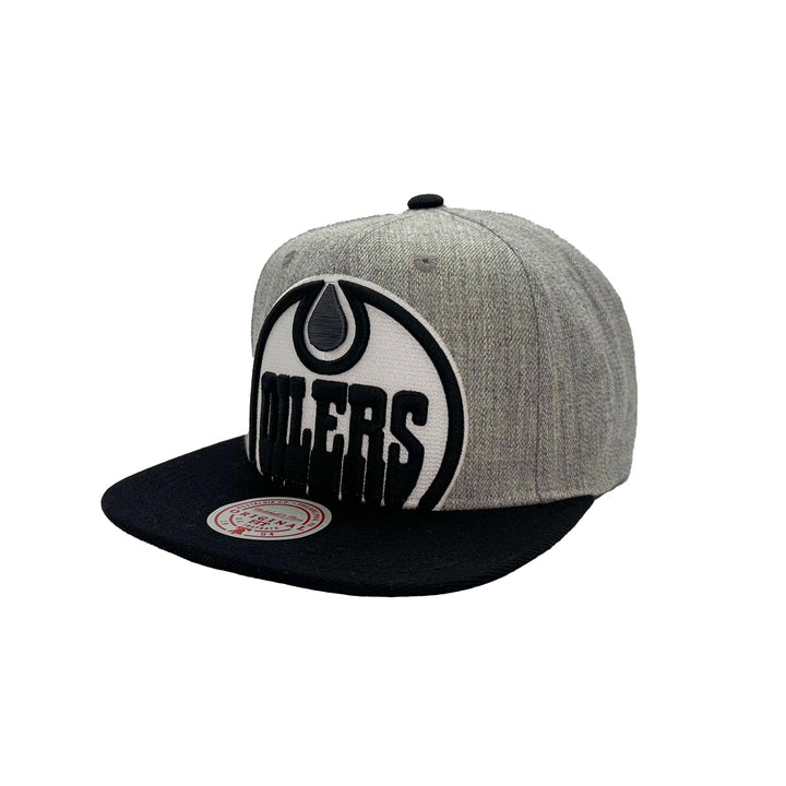 Edmonton Oilers Mitchell & Ness Heather Grey Undervisor Snapback Hat