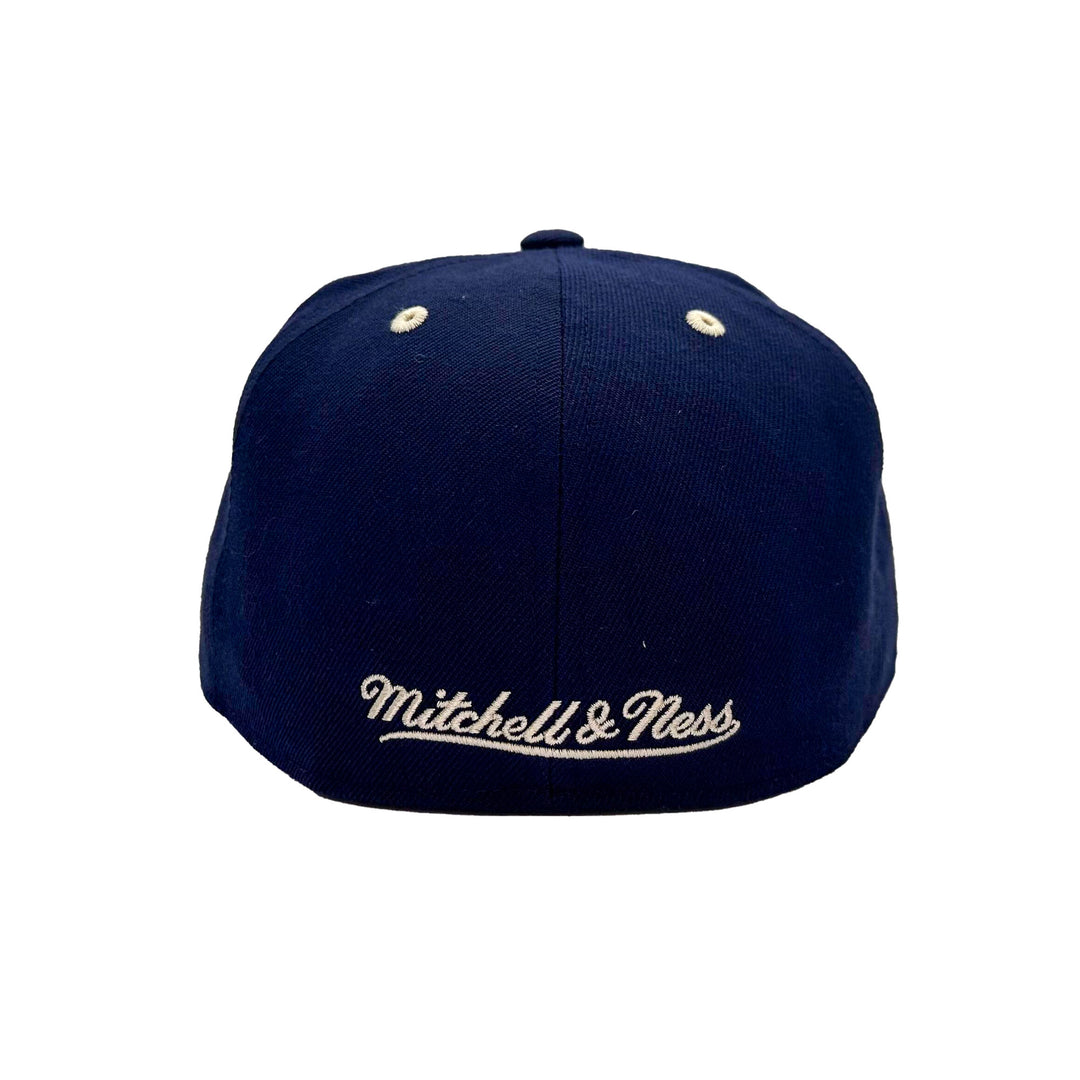 Edmonton Oilers Mitchell & Ness Navy & Cream Fitted Hat