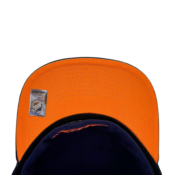 Edmonton Oilers Mitchell & Ness Navy Alternate Logo Fitted Hat