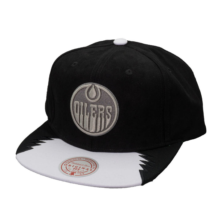 Edmonton Oilers Mitchell & Ness Black Day 5 Snapback Hat