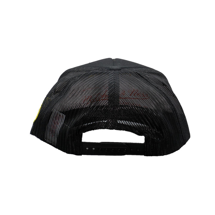 Edmonton Oilers Mitchell & Ness Black High Voltage Trucker Snapback Hat