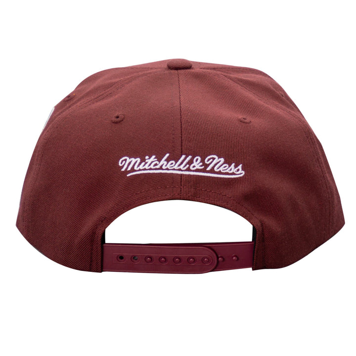Edmonton Oilers Mitchell & Ness Maroon Snapback Hat