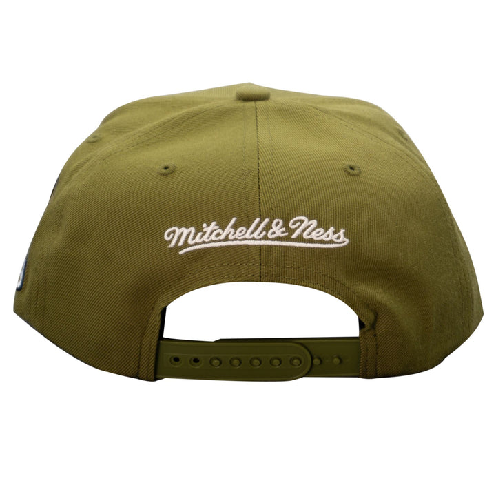 Edmonton Oilers Mitchell & Ness Olive Snapback Hat